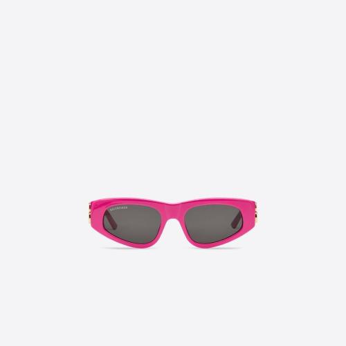  BALENCIAGA巴黎世家 22年春夏 女士 太阳眼镜 Womens Dynasty D-frame Sunglasses in Pink 621
