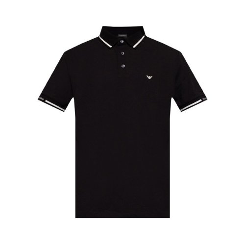  Emporio Armani/安普里奥阿玛尼 男士黑色棉质短袖POLO衫 6K1F73 1JPTZ 0053 PLFSX