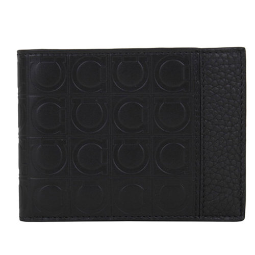 Salvatore Ferragamo/菲拉格慕 男士 男包 黑色皮革卡包钱包 66A143 0689094