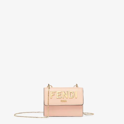  FENDI芬迪 22年秋冬 女士 钱包 粉红色皮夹 8M0481AKK2F1AZT