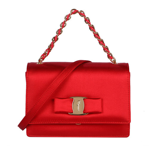 Salvatore Ferragamo/菲拉格慕 女士 女包 红色时尚斜挎包手提包单肩包 21F657 0659268