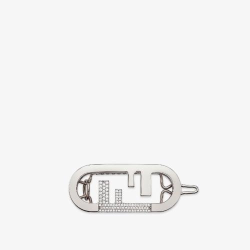  FENDI芬迪 22年秋冬 女士 发夹 O’Lock Hair Clip 8AH32_44GF035M