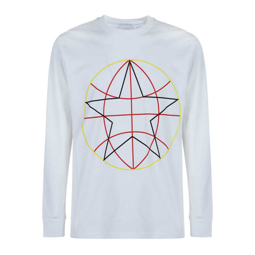 BURBERRY/博柏利 男士 服装 21春夏 白色棉质圆形印花图案圆领卫衣 男卫衣