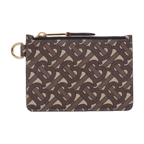 BURBERRY/博柏利 男士环保帆布拉链零钱包80249901