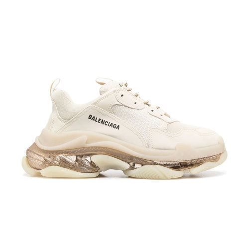 Balenciaga/巴黎世家男士系带休闲运动鞋541624 W2FB1 9005 奶油色