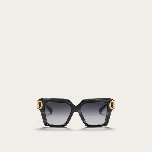  VALENTINO华伦天奴 22年秋冬 女士 太阳眼镜 I - LUNETTES CARRéES EN ACéTATE A_VEC ORNEME