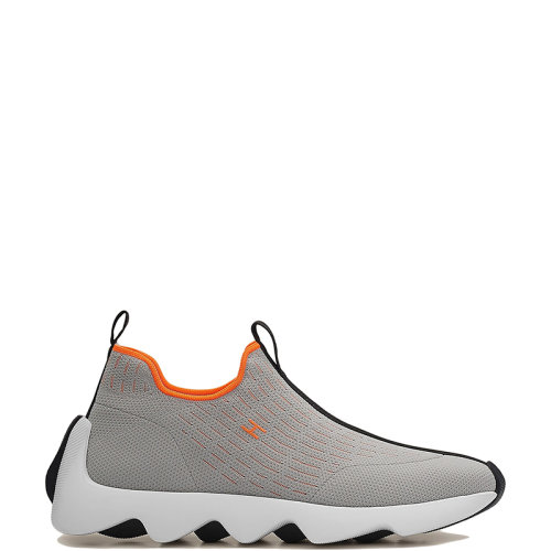 HERMES/爱马仕 22年秋冬新款 Eclair系列 男士浅灰色网眼套穿式运动鞋H221892ZH81400