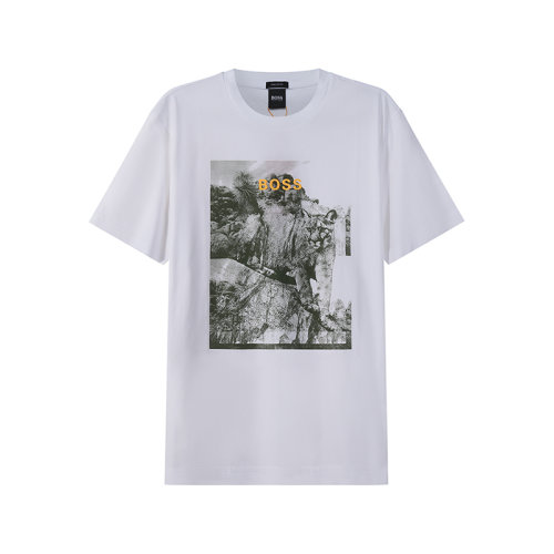 HUGO BOSS/雨果博斯【22春夏新款】男士棉质圆领短袖T恤 50465266