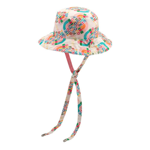 GUCCI/古驰 22秋冬款 The North Face联名系列 男女同款多色绵纶混纺饰有多色LOGO印花背面粉色尼龙双面渔夫帽?6798054HAL89172