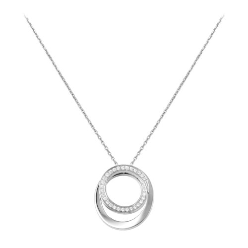 CARTIER/卡地亚 ETINCELLE系列 白金镶嵌钻石圈型项链B3045800