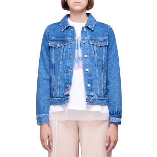  KENZO/高田贤三 女士蓝色棉质夹克 F952BL222 6EA 78 PLFSX