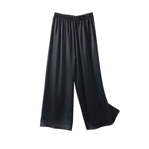 GeleiStory/GeleiStory 夏季新款多色松紧腰真丝阔腿裤女装裤子蚕丝长裤 女士休闲裤