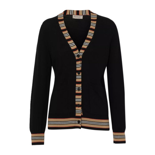 BURBERRY/博柏利 秋冬新款 女装 服装 羊毛时尚休闲针织开衫 女士针织衣毛衣 8008953
