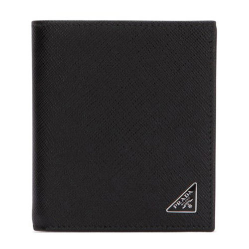 PRADA/普拉达男士黑色短款钱包 2MO004-H-F0002