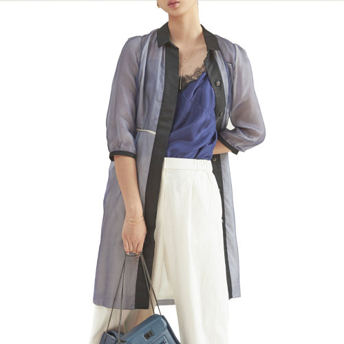 19年秋冬款nisiss/怡夕夹棉叠透两穿式外套连衣裙女士连衣裙