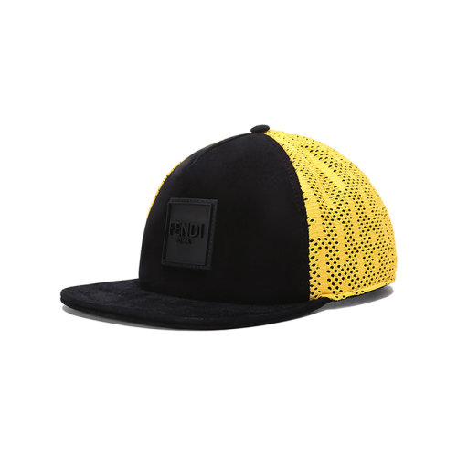 FENDI/芬迪 男女中性织物配皮帽子棒球帽 FXQ702 AI4K
