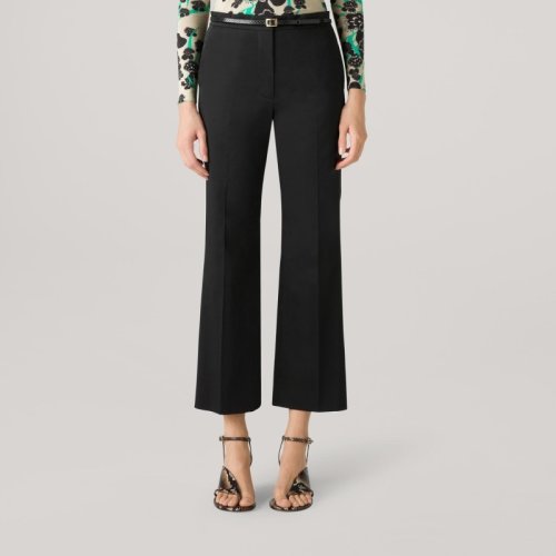 【21春夏】St.John/盛蔷纯色直筒九分女士休闲裤K813C21