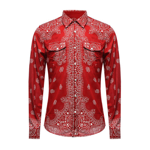 GUCCI/古驰男士衬衣红色