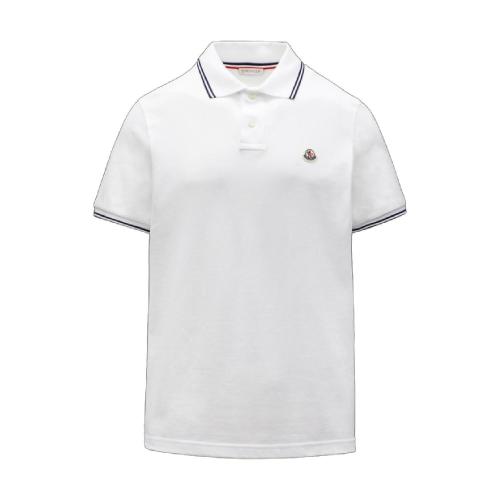  MONCLER蒙可蒙克莱 22年秋冬 男士 短袖Polo Polo with stripe detail G10918A7060084556001 预定商品1-3周发货