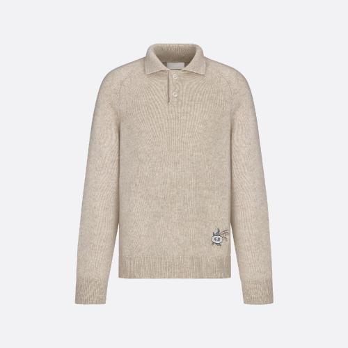  DIOR迪奥 22年秋冬 男士 针织衫 超大版型长袖 Polo 衫 243M830AT448_C110
