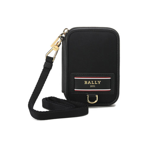 BALLY/巴利【22春夏新款】女士B-Echo系列织物颈部挂包卡包卡夹 EFY