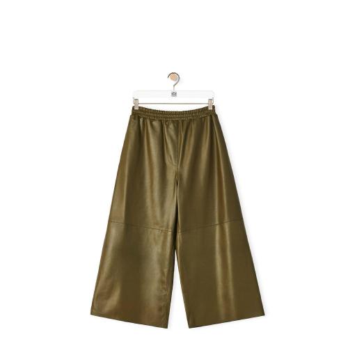  LOEWE罗意威 22年秋冬 女士 休闲裤 Cropped trousers in nappa S359Y54L11-3969
