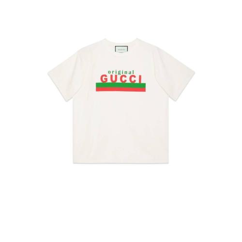  GUCCI古驰 22年秋冬 男士 “Original Gucci”印花超大造型T恤 616036 XJCOQ 9095