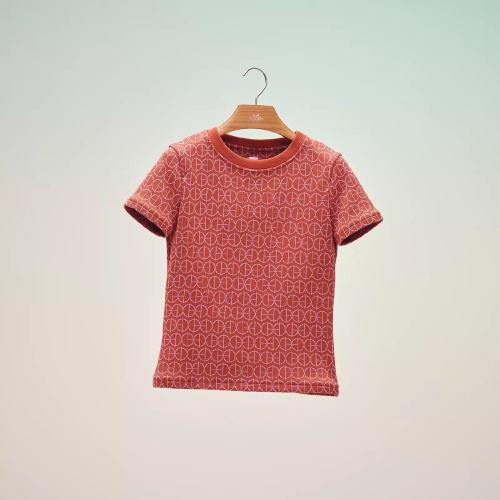  HERMES爱马仕 22年秋冬 女士 短袖T恤 T-shirt micro en jacquard motif ??H Rond?? H2E46