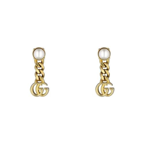 GUCCI古驰 22年秋冬 女士 珍珠双G耳环 645665 I4620 8078