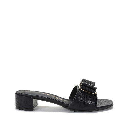 Salvatore Ferragamo/菲拉格慕 女士ZEFIR系列羊皮蝴蝶结凉鞋拖鞋 0733764