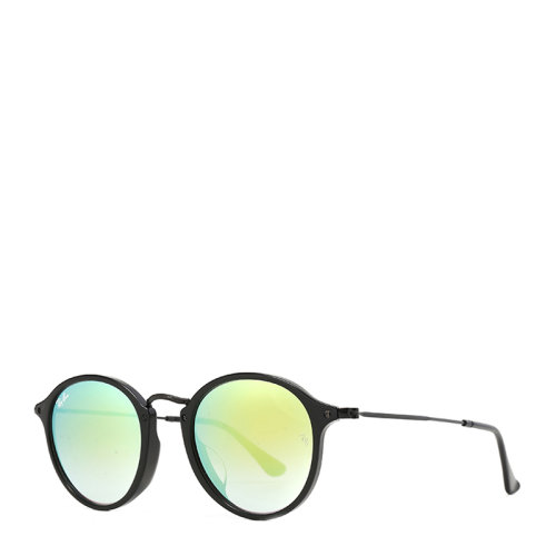 【SALE】Ray-Ban/雷朋 复古轻架圆框男女款太阳镜炫彩反光镜片墨镜眼镜 RB2447F 52mm RayBan 雷朋