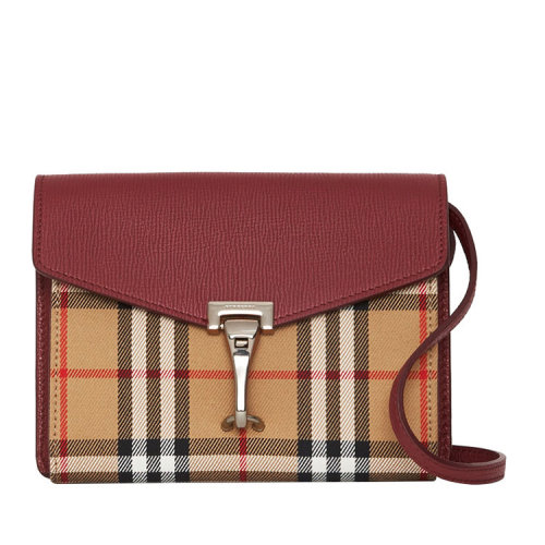 BURBERRY/博柏利 经典格纹牛皮革斜挎包 40799671