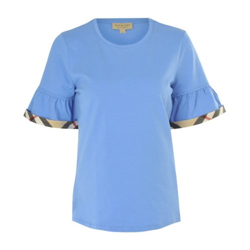  BURBERRY/博柏利 女士蓝色棉质短袖T恤 4043619 PLFSX