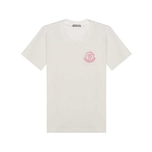 Moncler/蒙克莱 女士短袖T恤 女士棉质修身款圆领短袖T恤 8C00016 829FB