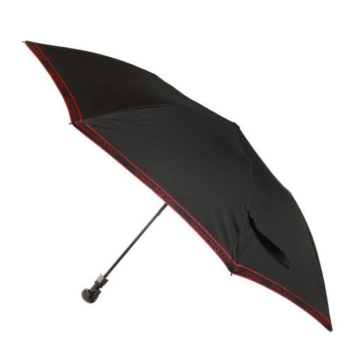 Alexander McQueen/亚历山大麦昆 男女通用 中性 黑色骷髅图案手柄时尚折叠伞雨伞 5577084A37Q1074