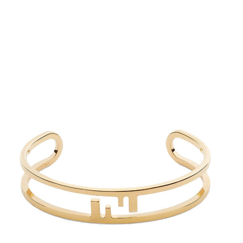 FENDI/芬迪  O’LOCK系列 金色金属镂空Fendi O'Lock图案手镯8AH326B08F0CFK