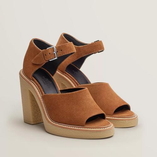  HERMES爱马仕 22年秋冬 女士 高跟凉鞋 Sandales Drew H212060Z Y4360 预定商品2-6周发货