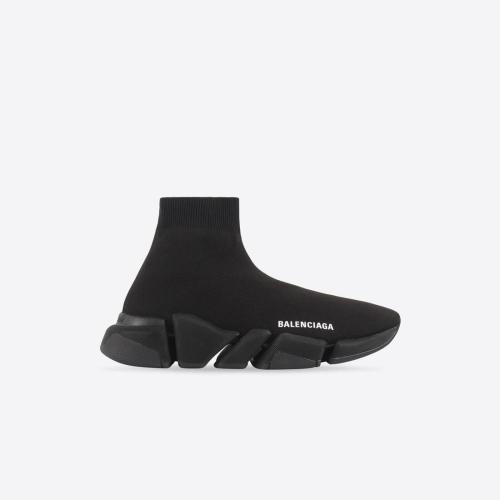  BALENCIAGA巴黎世家 22年春夏 女士 休闲运动鞋 Womens Speed 2.0 Trainers Shiny in Black 63
