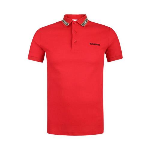  BURBERRY/博柏利 男士红色棉质短袖polo衫 80092811 PLFSX