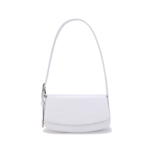 Balenciaga/巴黎世家 女士鳄鱼纹牛皮革Ghost Sling Bag侧背包手提单肩包腋下包 618930 1LRVY