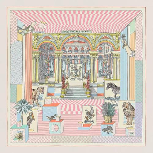  HERMES爱马仕 22年秋冬 女士 披肩 Chale 140 Grand Theatre Nouveau H243761S 02