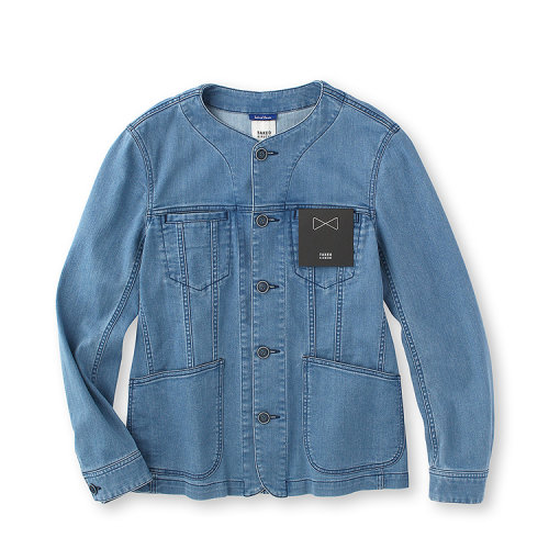 TAKEO KIKUCHI/菊池武夫TAKEO KIKUCHI菊池武夫男士夹克棉纺牛仔无领休闲外套