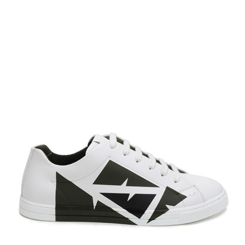 FENDI/芬迪 男士皮革系带休闲运动鞋板鞋7E1379AC77