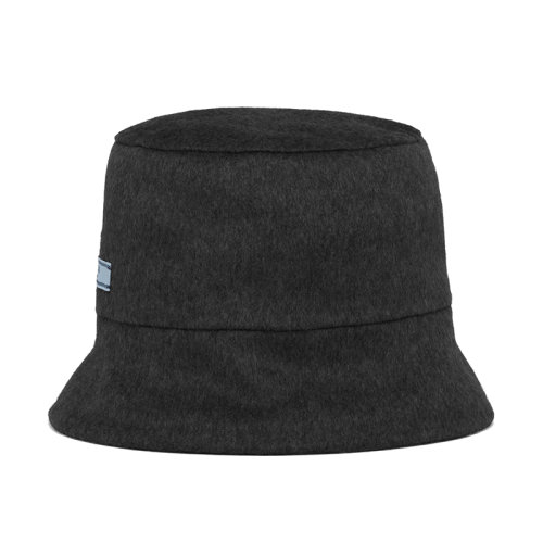 PRADA/普拉达 秋冬 女士灰色/黑色羊绒渔夫帽1HC137_1YA9_F0700