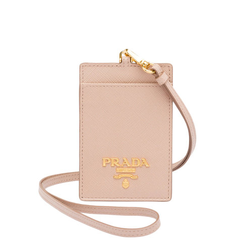 PRADA/普拉达 22年新款 女士皮粉色皮革金标片式腕带卡夹1MC007_QWA_F0236