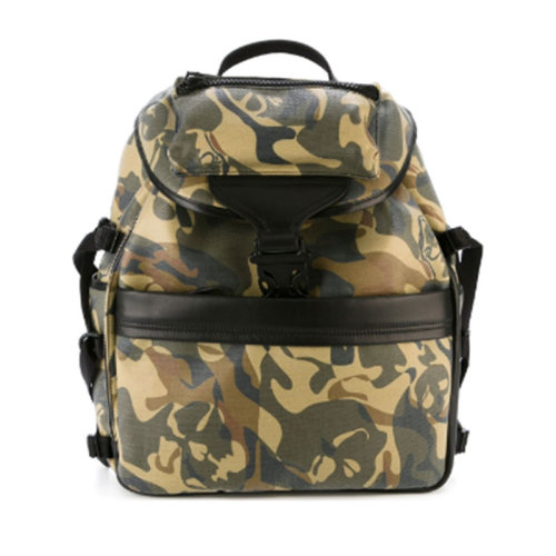 Alexander McQueen/亚历山大麦昆 男士迷彩花纹皮质双肩包背包 353517KV02N3390