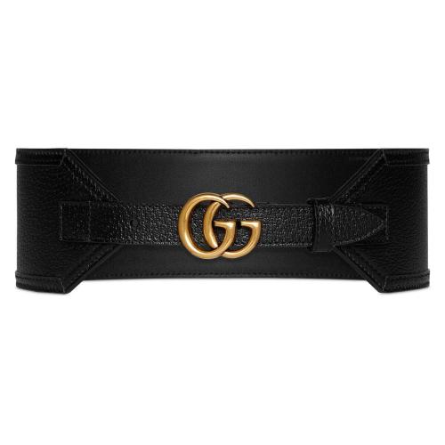  GUCCI古驰 22年秋冬 女士 双G带扣宽版腰带 699752 DJ20C 1000