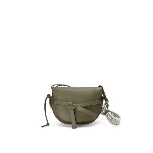  LOEWE罗意威    女士 单肩包 Small Gate bag in soft calfskin and jacquard A650T20X4 预定商品1-3周发货