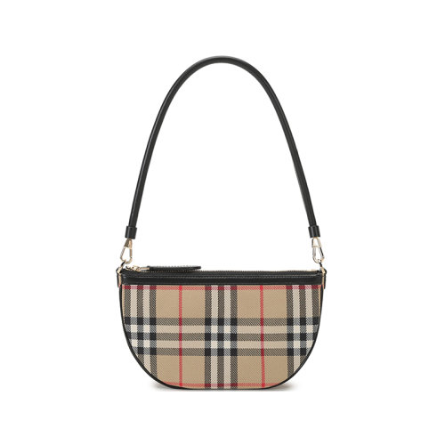BURBERRY/博柏利  女款织物Olympia手提单肩包腋下包 80434051