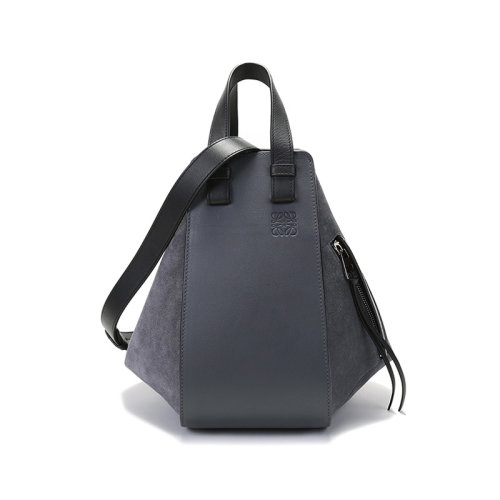 LOEWE/罗意威 女士Hammock系列牛皮革/绒面革手提单肩包吊床包小号 A538S35X17